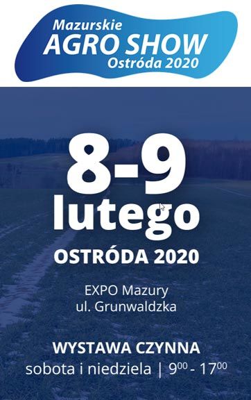 Mazurskie AGRO SHOW Ostróda 2020
